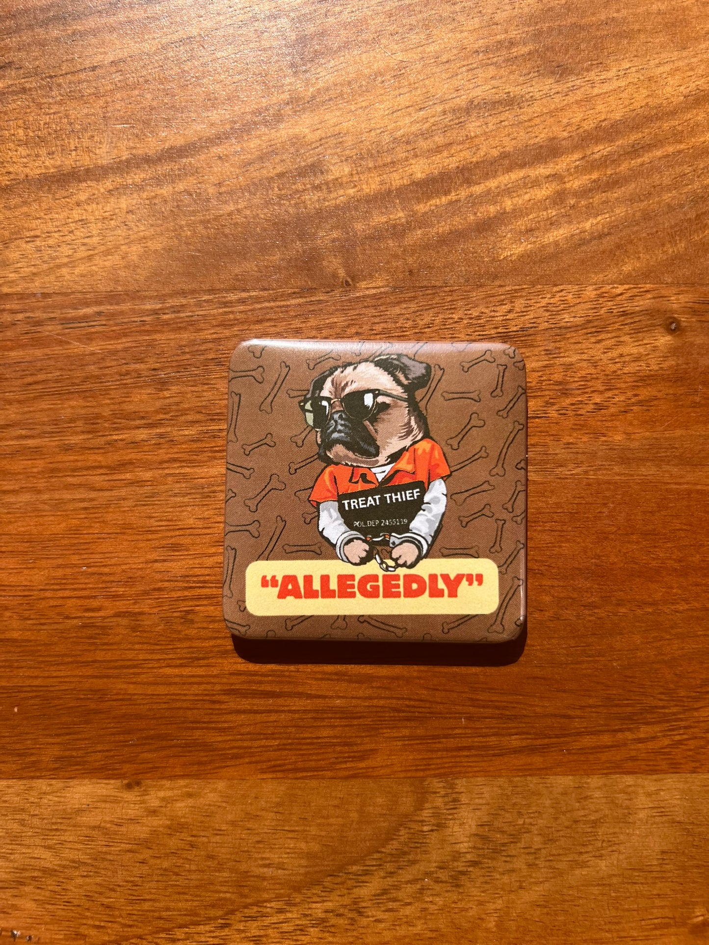 'Treat Thief. Allegedly.' Magnet