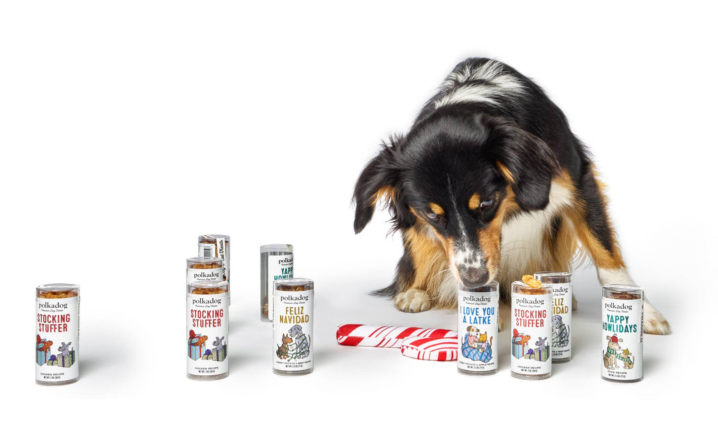 Holiday Mini Tube: Stocking Stuffer Dog Treats