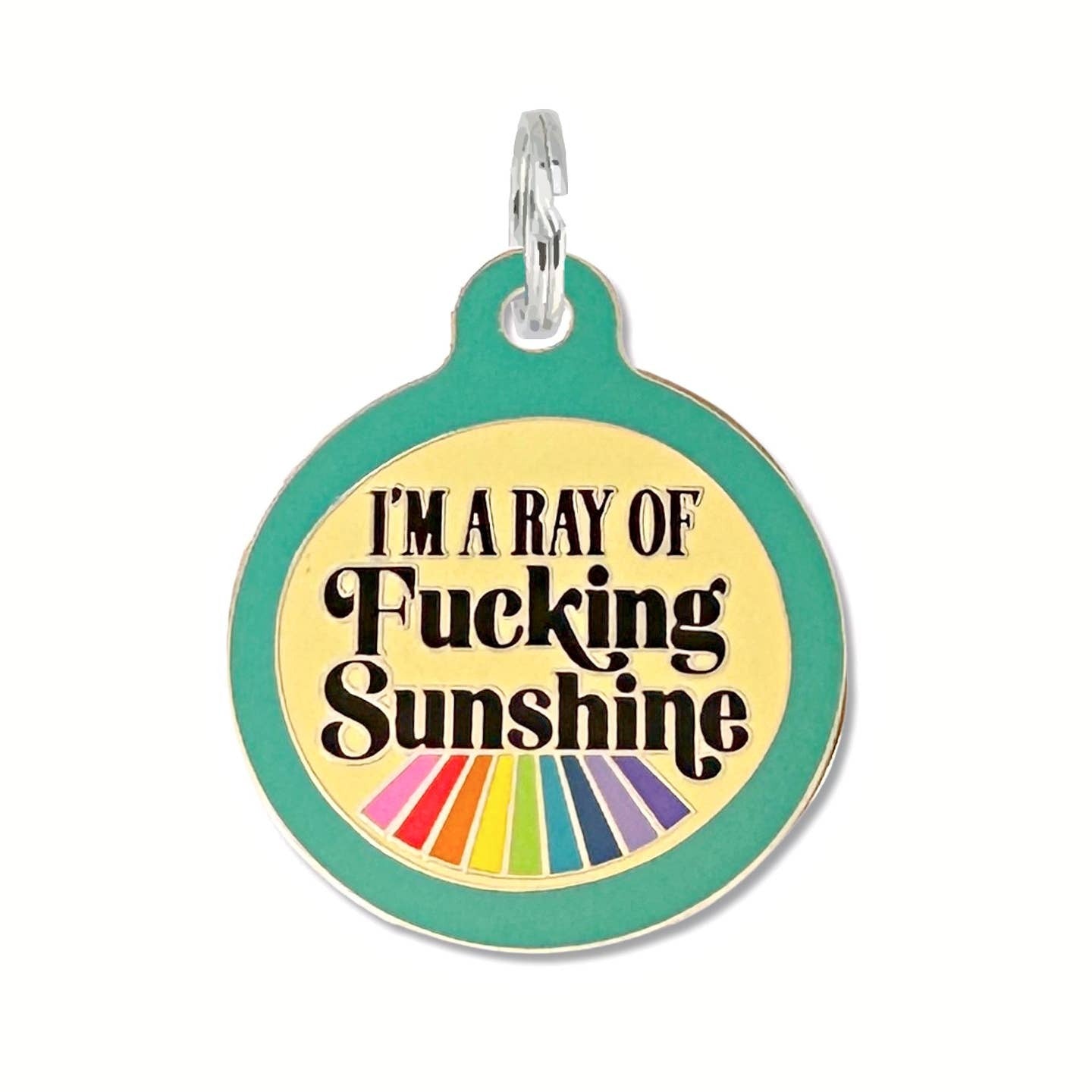 QR ID Tag - I'm a Ray of Fucking Sunshine
