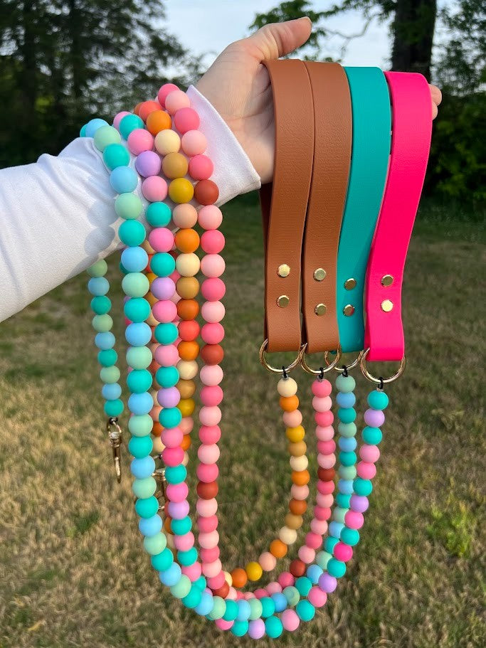 4' Signature Beaded Dog Leash - Prism