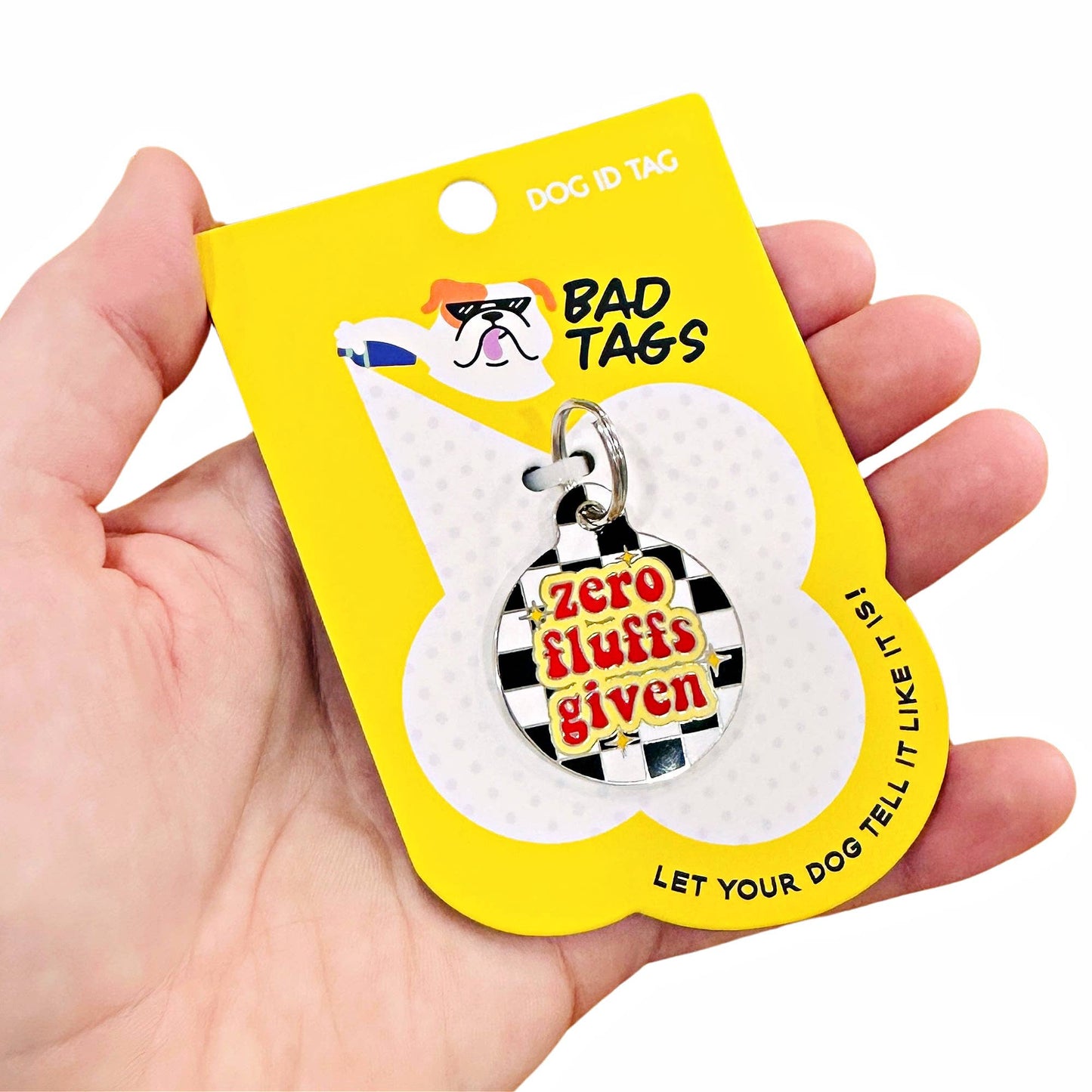 QR ID Tag - Zero Fluffs Given