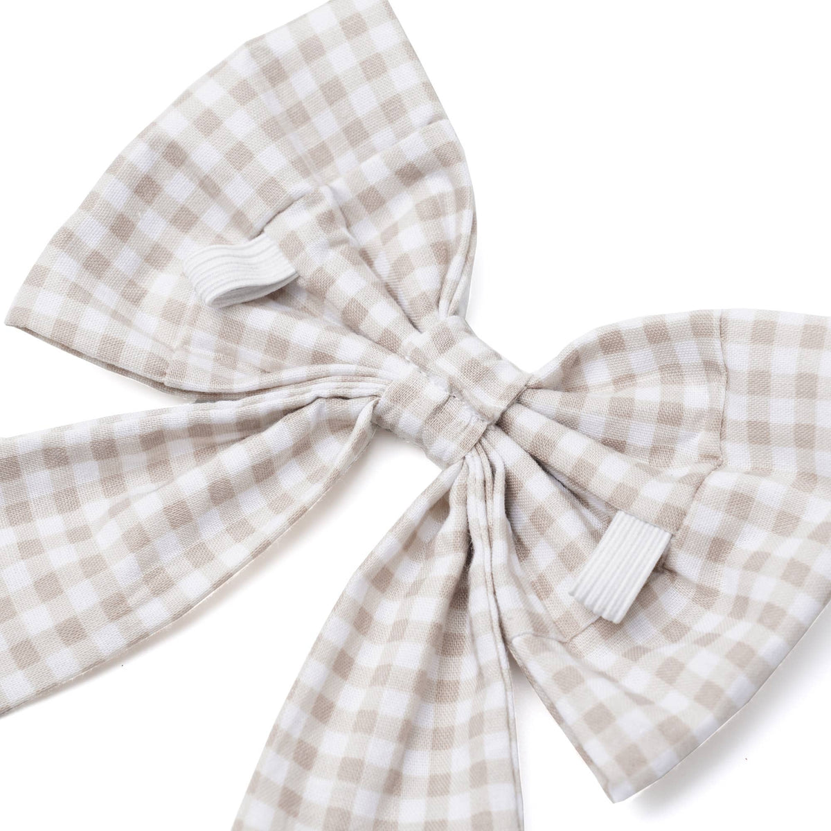 Sailor Bow - Biscuit Gingham
