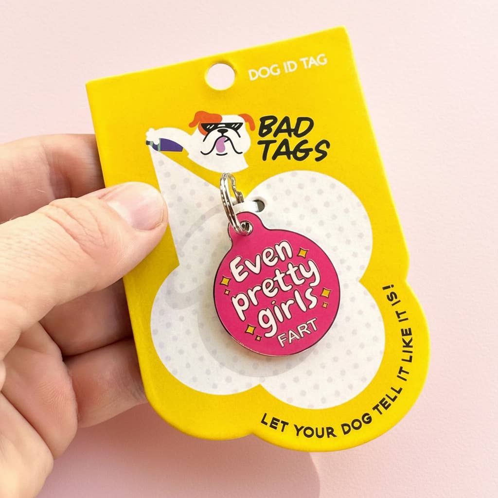 QR ID Tag - Even Pretty Girls Fart