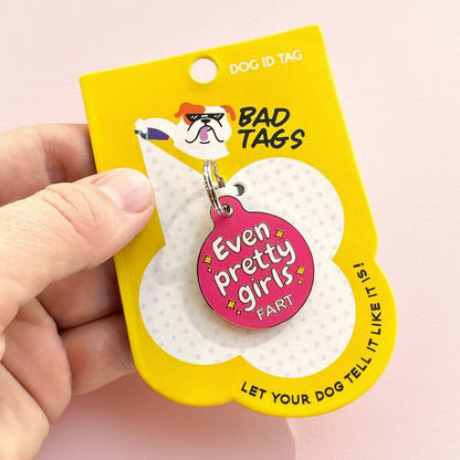 QR ID Tag - Even Pretty Girls Fart