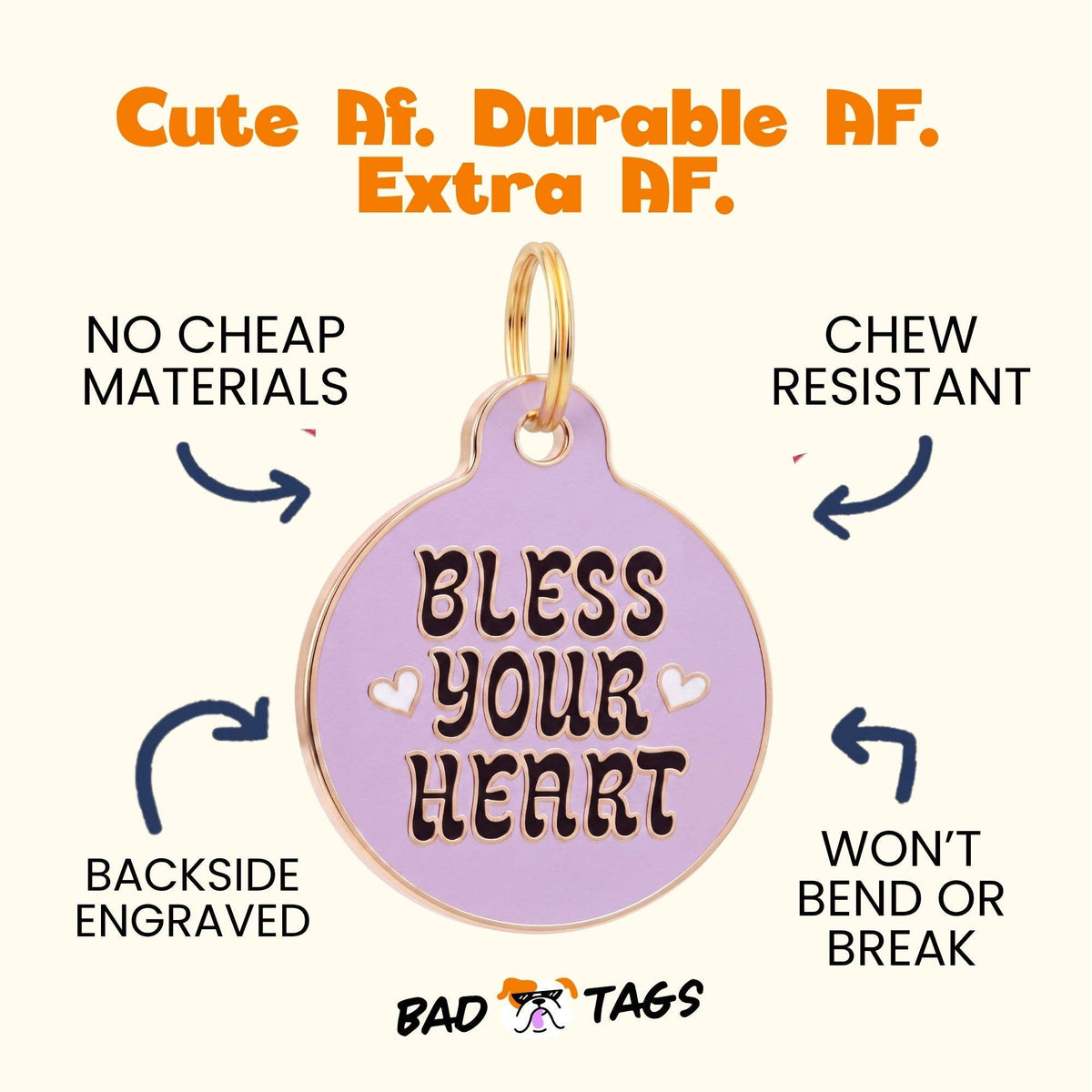 QR ID Tag - Bless Your Heart