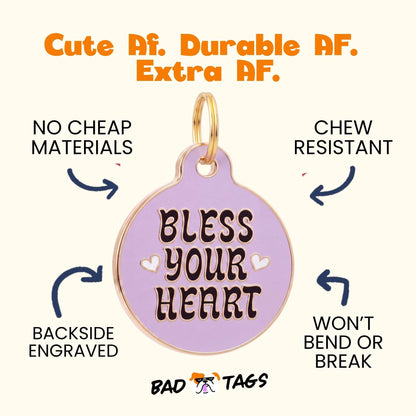 QR ID Tag - Bless Your Heart