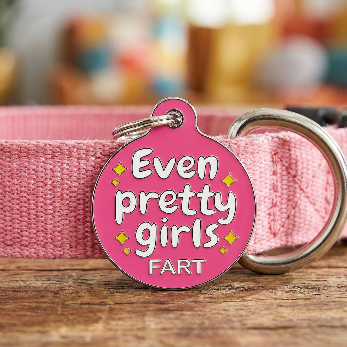 QR ID Tag - Even Pretty Girls Fart