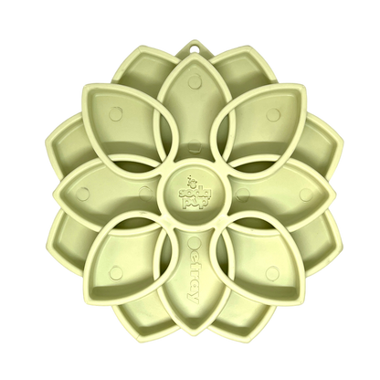 Mandala Effect Shallow Slow Feeder Dog Bowl