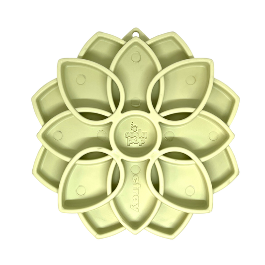 Mandala Effect Shallow Slow Feeder Dog Bowl