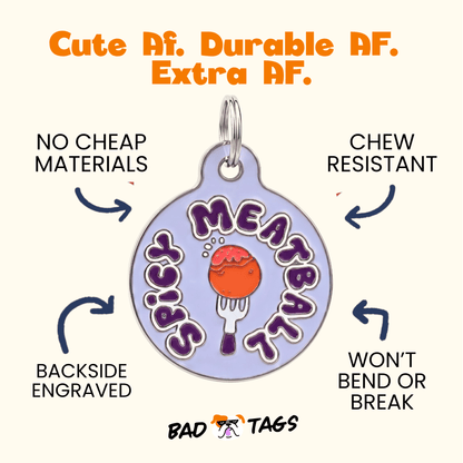 QR ID Tag - Spicy Meatball