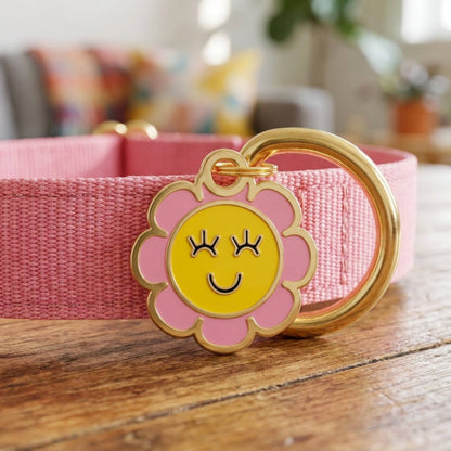 QR ID Tag - Golden Daisy