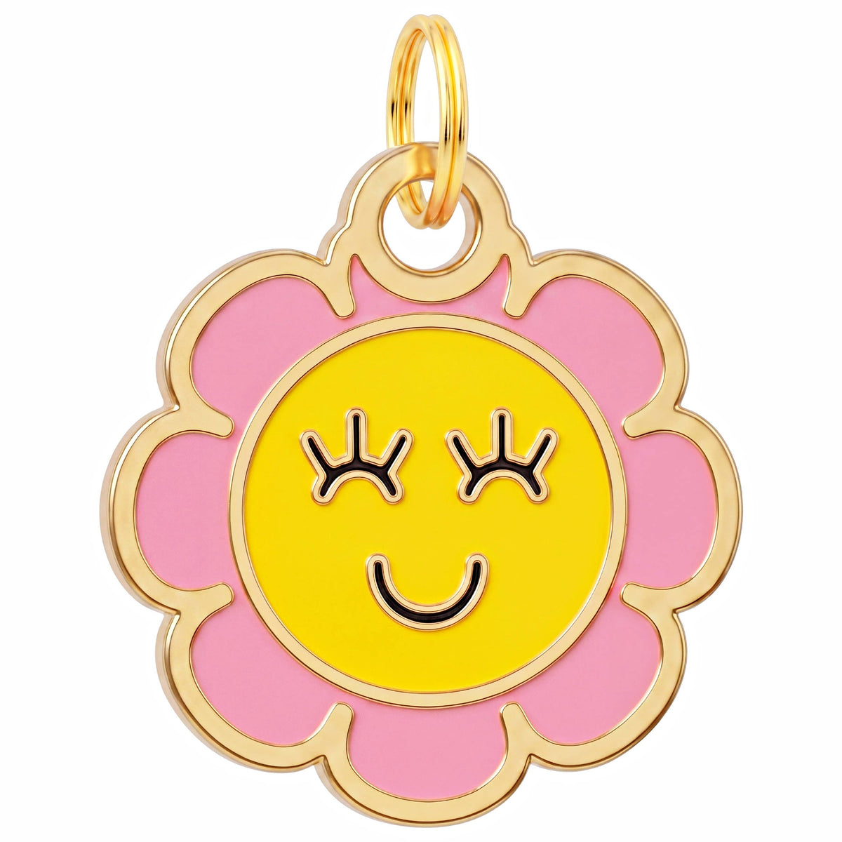 QR ID Tag - Golden Daisy