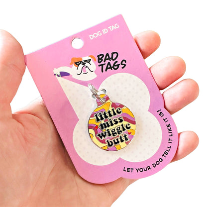 QR ID Tag - Little Miss Wiggle Butt