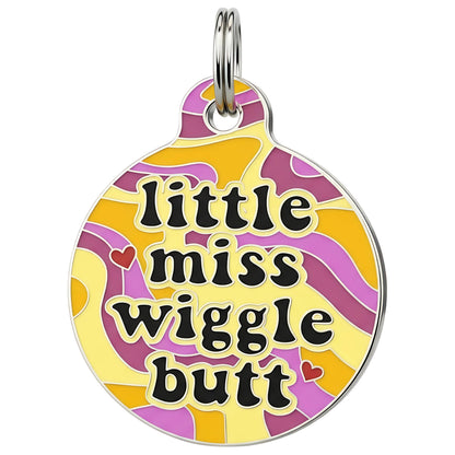 QR ID Tag - Little Miss Wiggle Butt