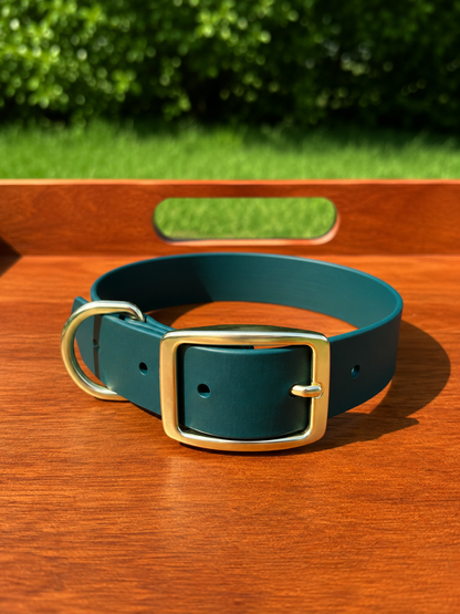 Emerald Biothane Dog Collar