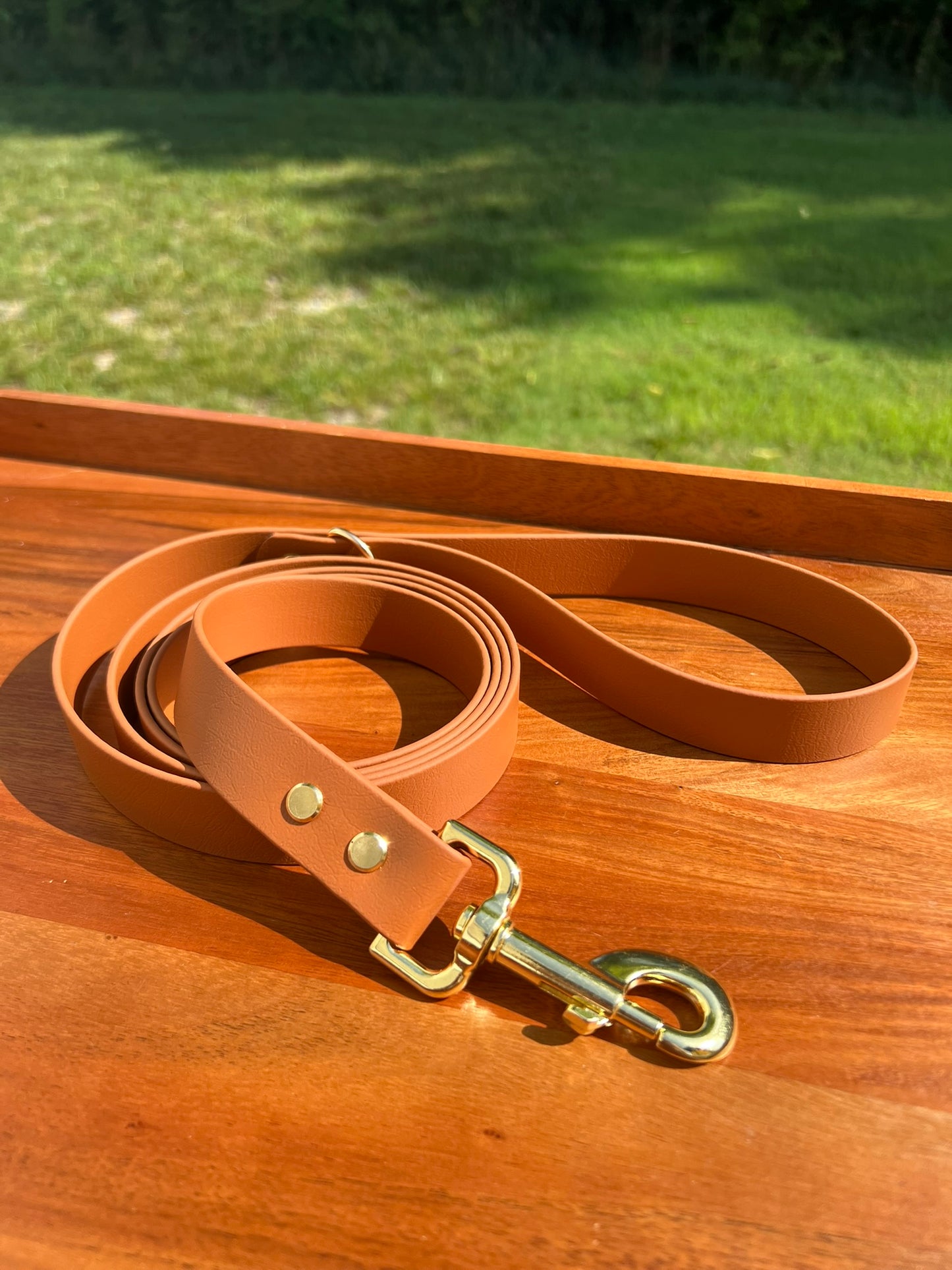 Brown Biothane Dog Leash