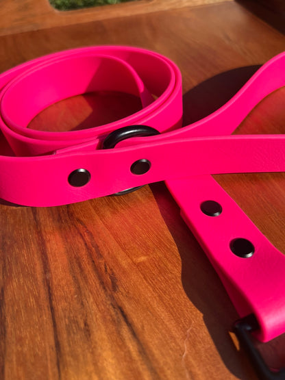 Hot Pink Biothane Dog Leash