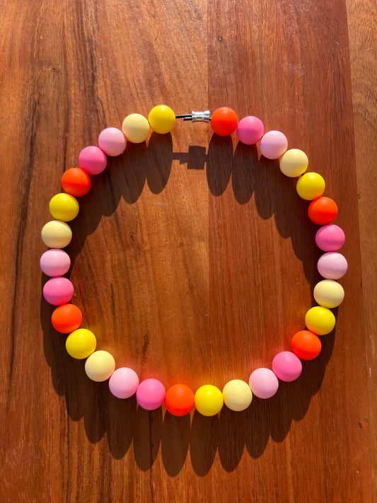 Mango Beaded Dog Collar Necklace