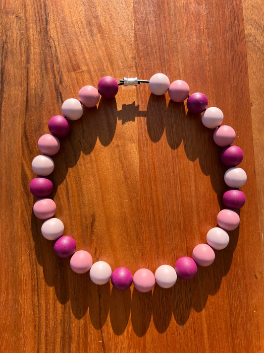 Wild Berry Beaded Dog Collar Necklace