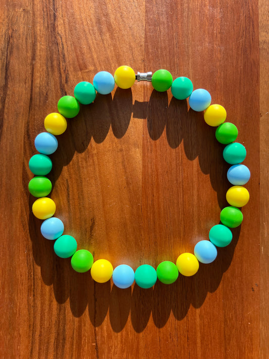 Cancun Beaded Dog Collar Necklace