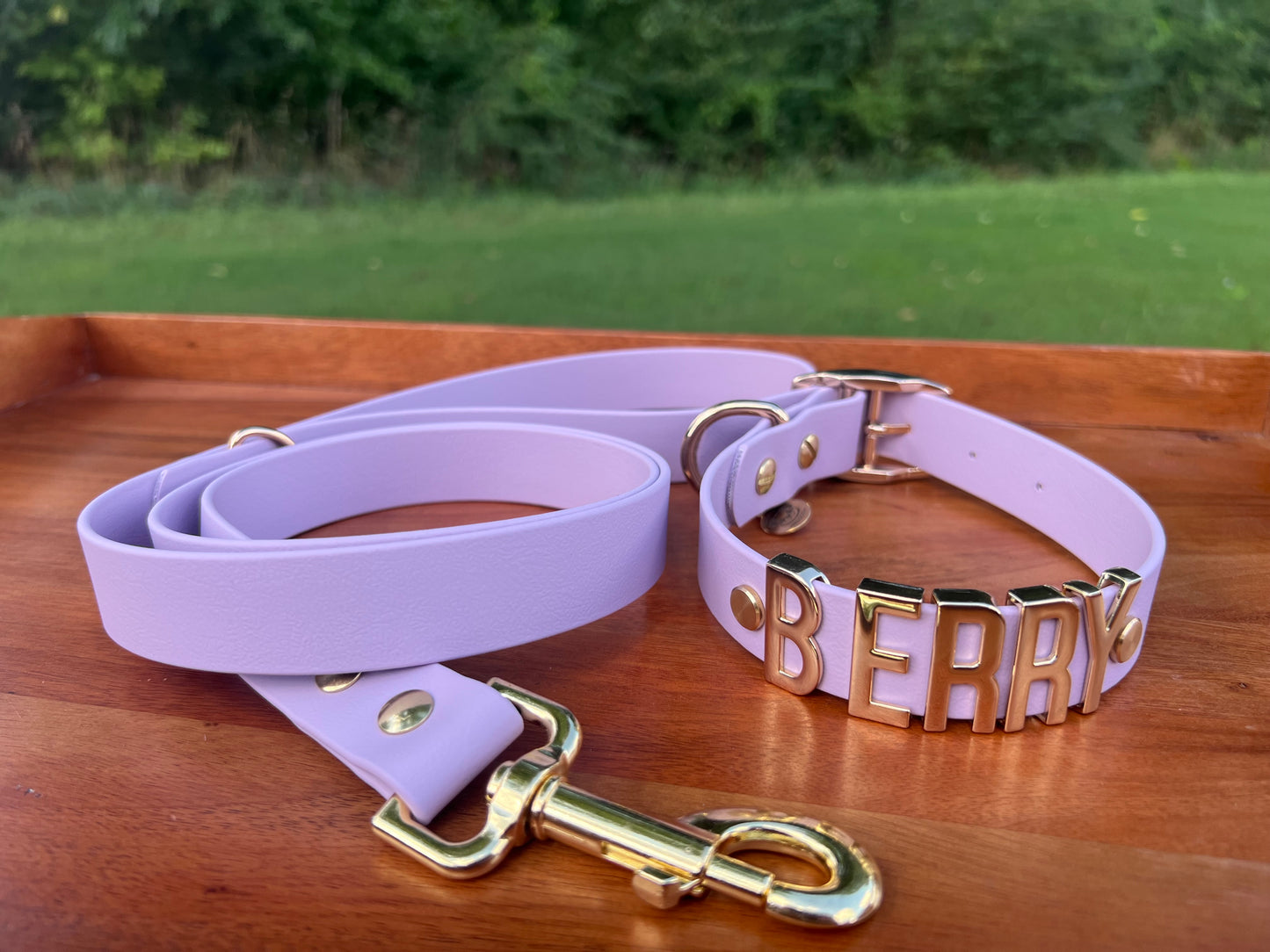 Lavender Biothane Dog Collar