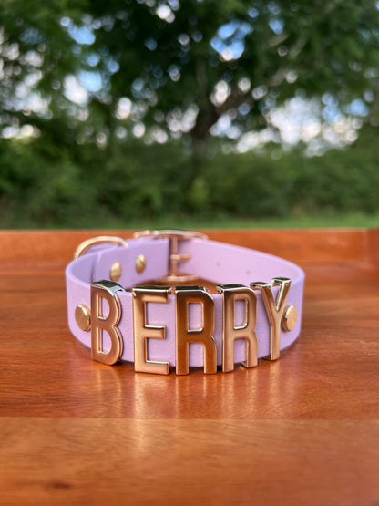 Lavender Biothane Dog Collar