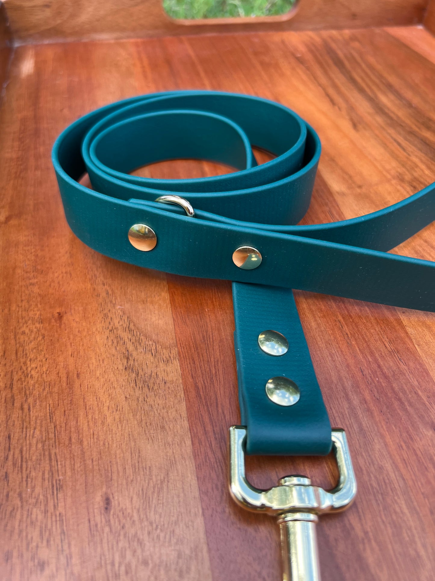 Emerald Biothane Dog Collar