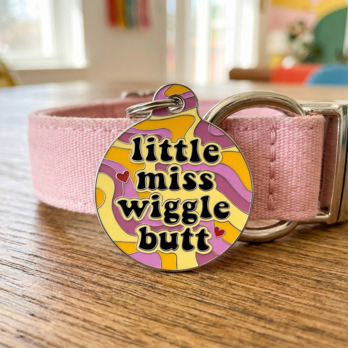 QR ID Tag - Little Miss Wiggle Butt