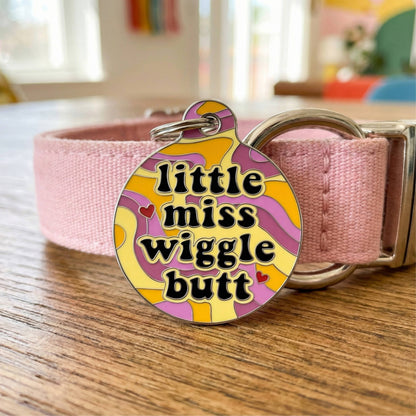 QR ID Tag - Little Miss Wiggle Butt
