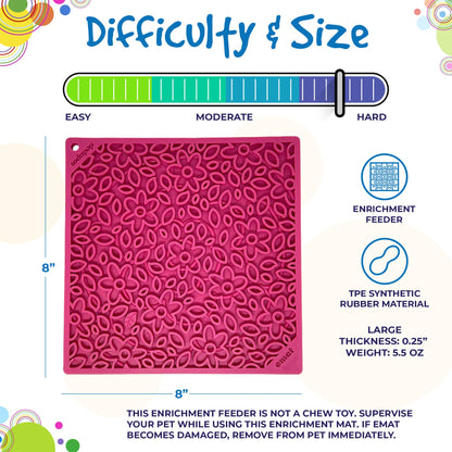 Flower Power Enrichment Lick Mat