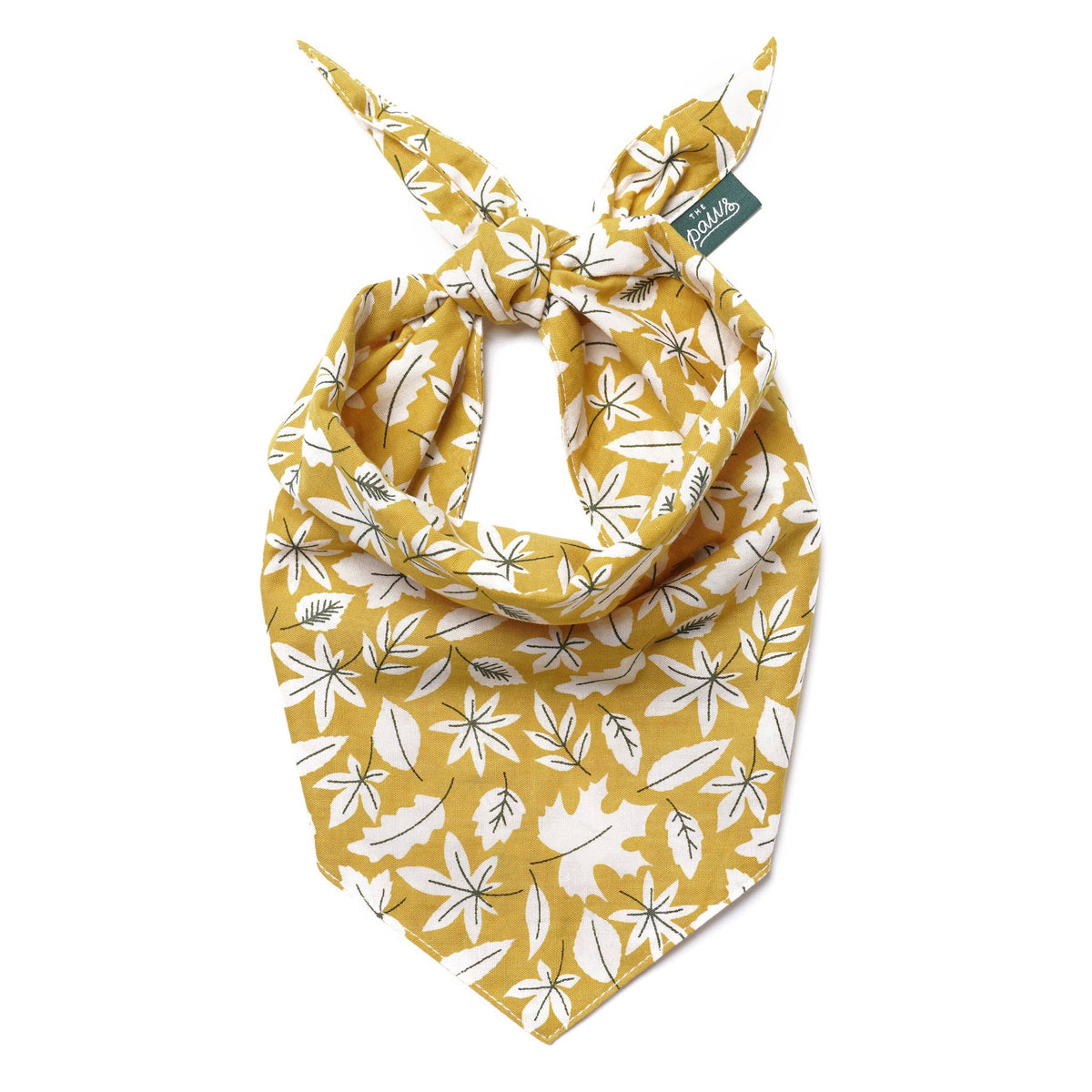 Golden Fall Leaves Dog Bandana