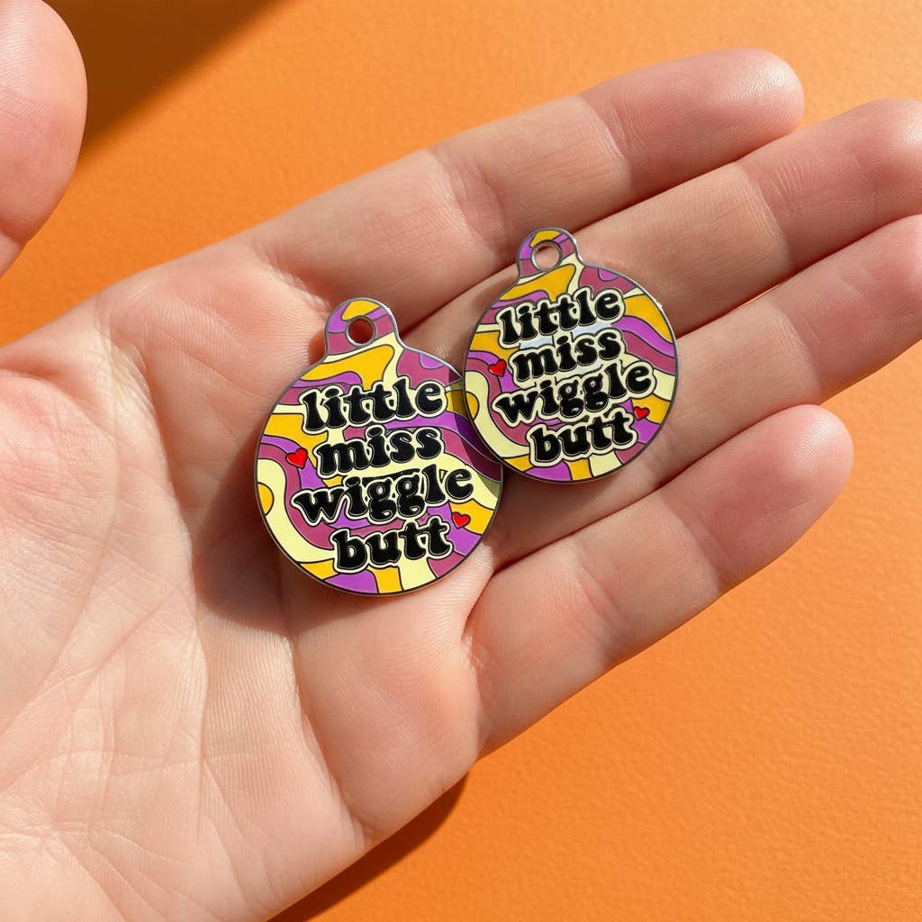 QR ID Tag - Little Miss Wiggle Butt