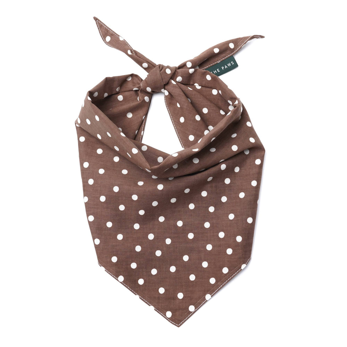 Chocolate Dot Dog Bandana