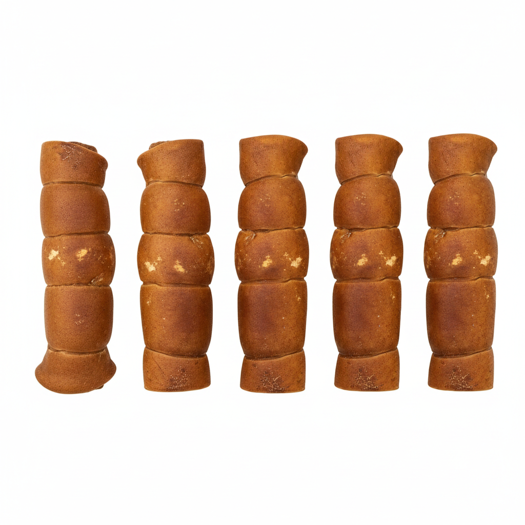 Bully Flavor Glazed Beef Cheek Roll Dog Chew 5"-6"
