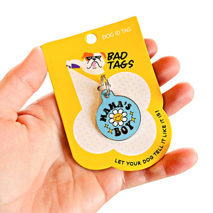 QR ID Tag - Mama's Boy