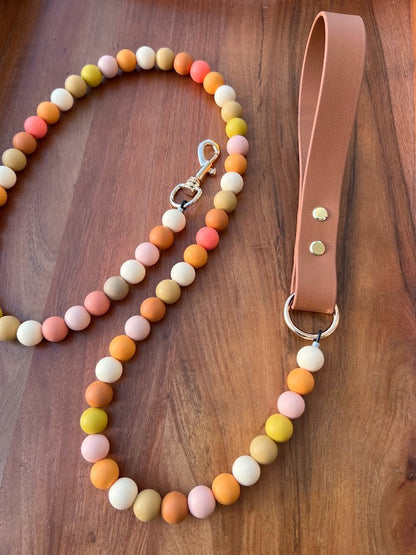 4' Signature Beaded Dog Leash - Soleil