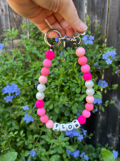 Pink AF Beaded Dog Collar Necklace