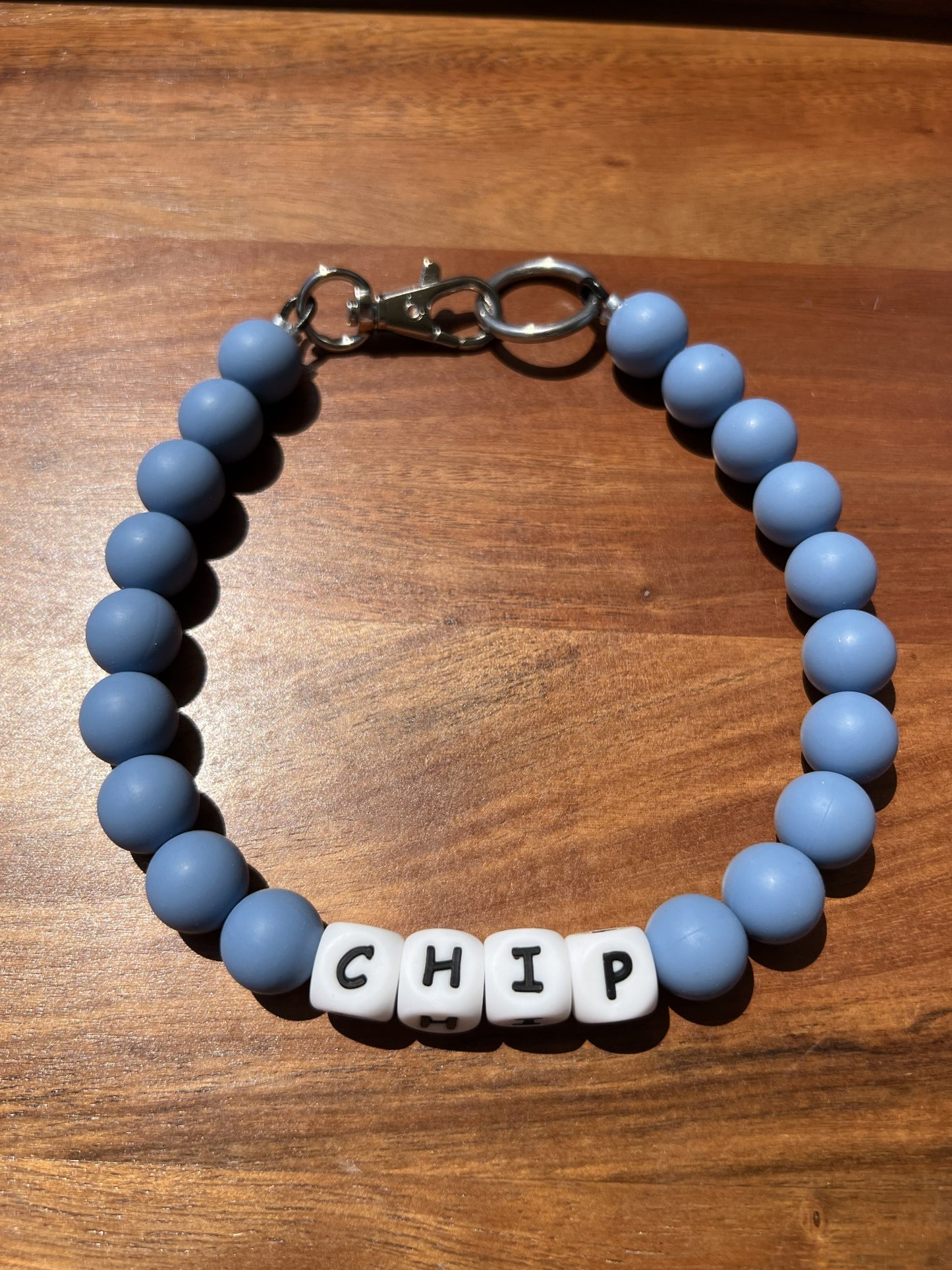 Indigo Beaded Dog Collar Necklace