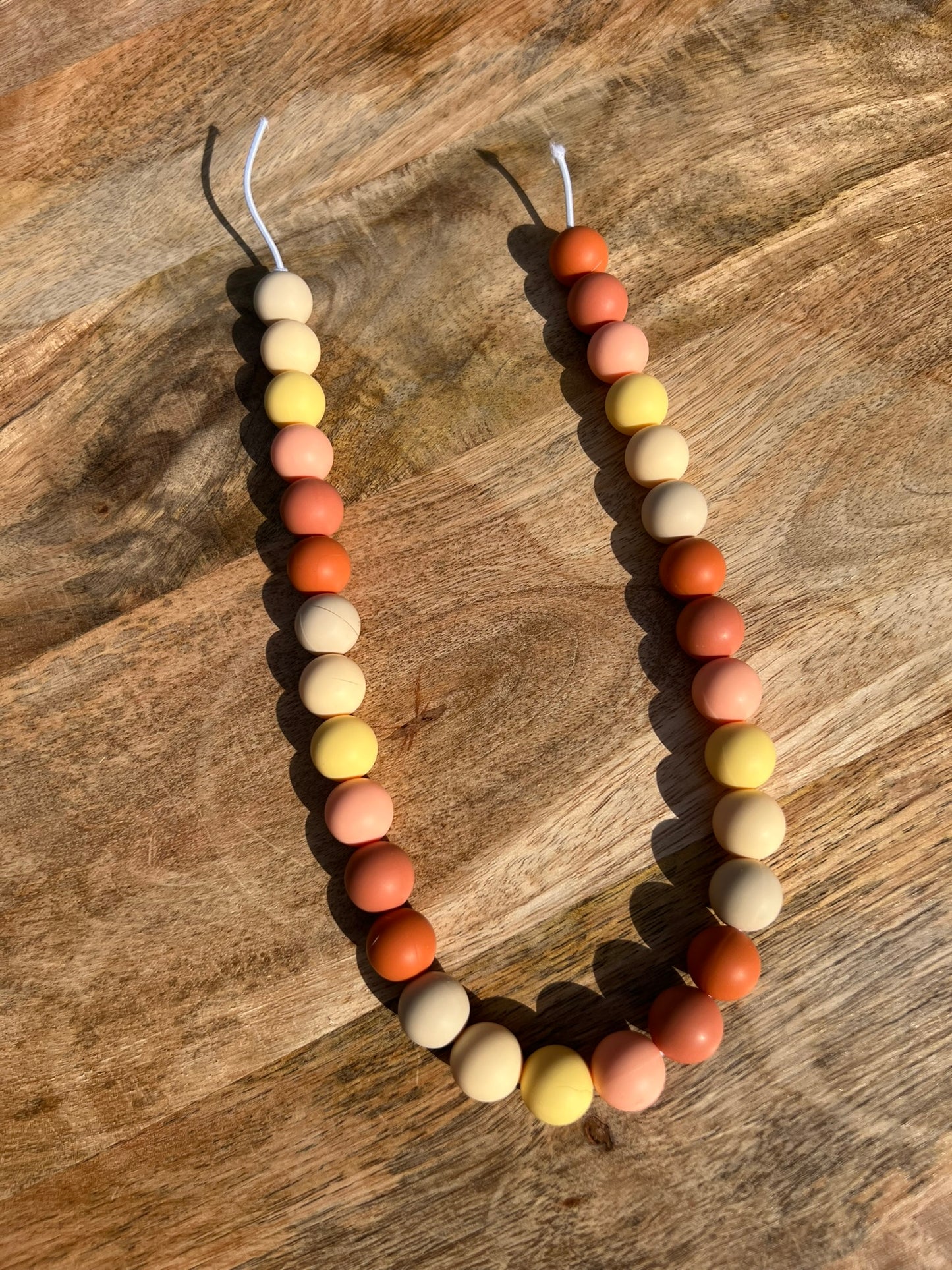 Golden Hour 2 Beaded Dog Collar Necklace