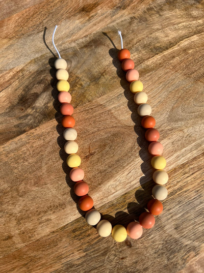 Golden Hour 2 Beaded Dog Collar Necklace