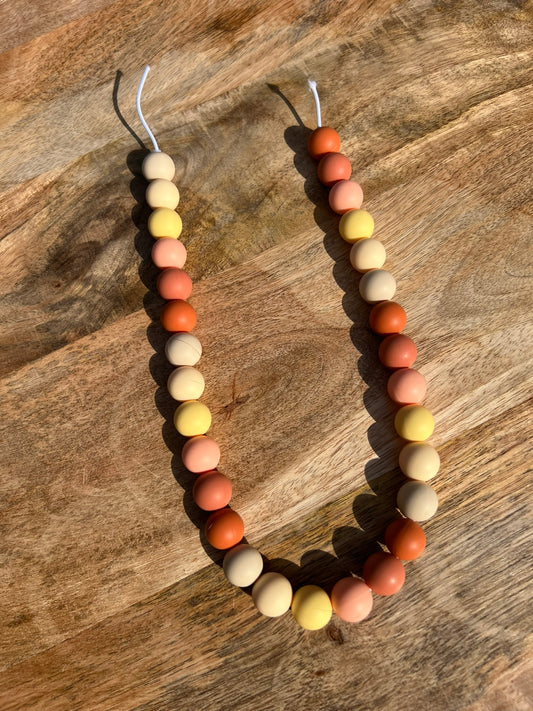 Golden Hour 2 Beaded Dog Collar Necklace