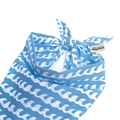 White Caps Dog Bandana