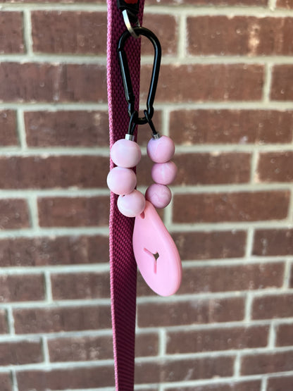 Beaded Dog Poo Carrier - Strawberry