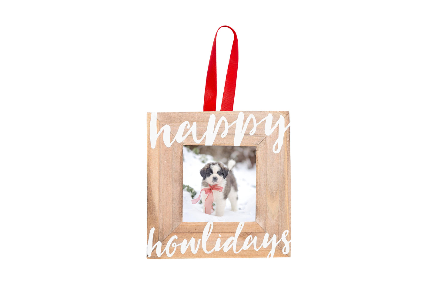 Happy Howlidays Christmas Photo Ornament