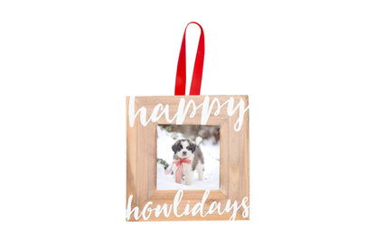Happy Howlidays Christmas Photo Ornament