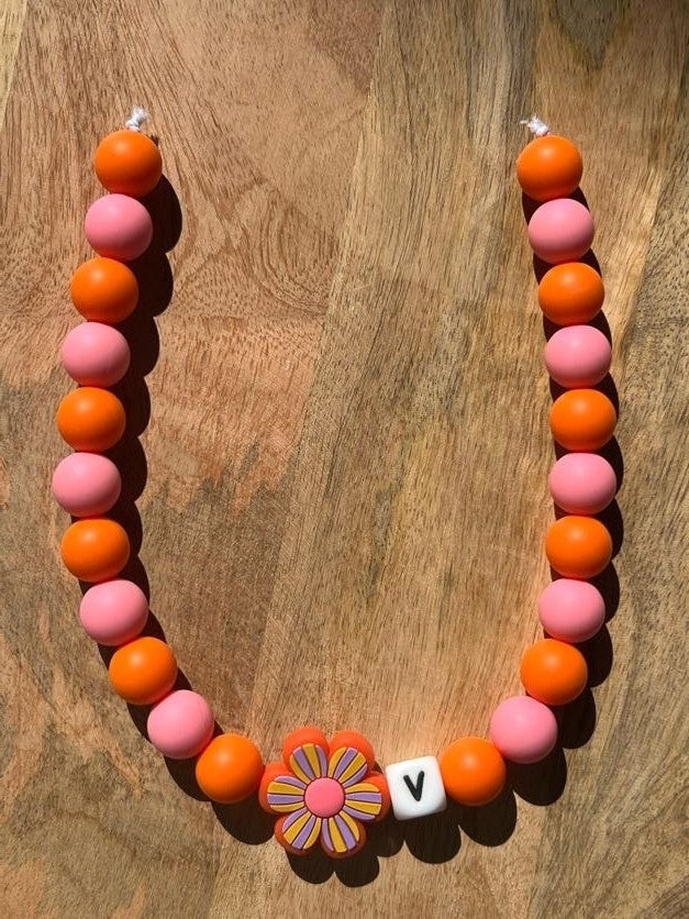 Flowerchild Beaded Dog Collar Necklace