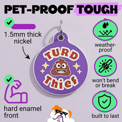 QR ID Tag - Turd Thief