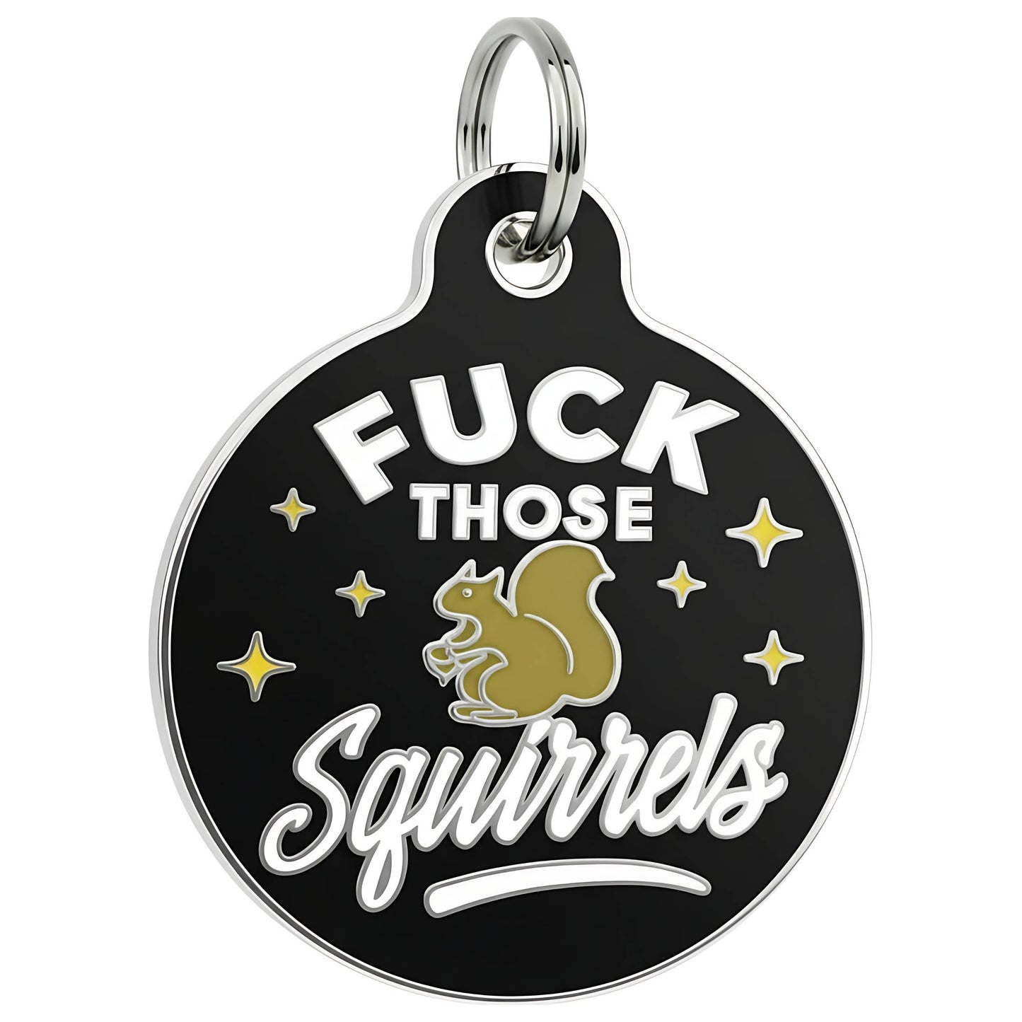 QR ID Tag - Fuck Those Squirrels