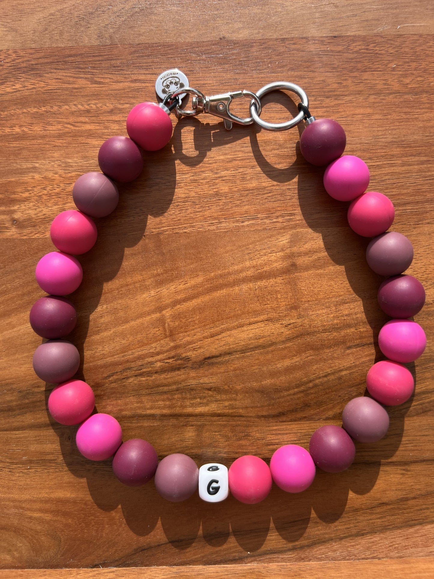 Plum Pawty XL Beaded Dog Collar Necklace