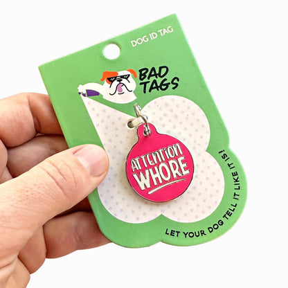 QR ID Tag - Attention Whore
